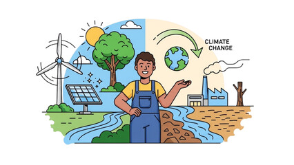 Protecting Our Planet A Visual Representation of Climate Change Solutions and Impacts
