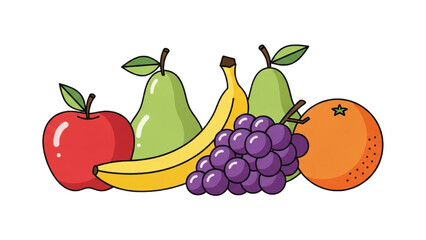 Nutritious and vibrant collection of fresh and natural fruits, perfect for healthy eating designs and lifestyle content