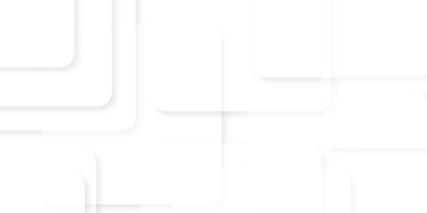 Modern Abstract white background design with layers of textured white transparent material in triangle and squares shapes. White color technology concept geometric line vector background.	