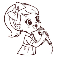 little girl with a glass of milk