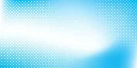 Colorful abstract background with white and blue color, halftone effect, dot pattern