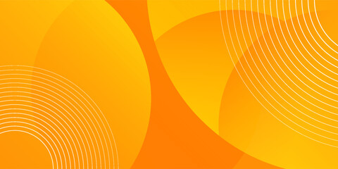 Elegant black geometric background with diagonal Abstract orange background with circles.
