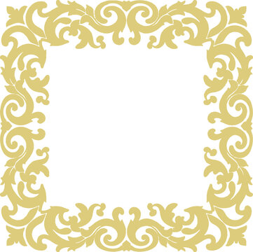 Floral border frame design vector illustration