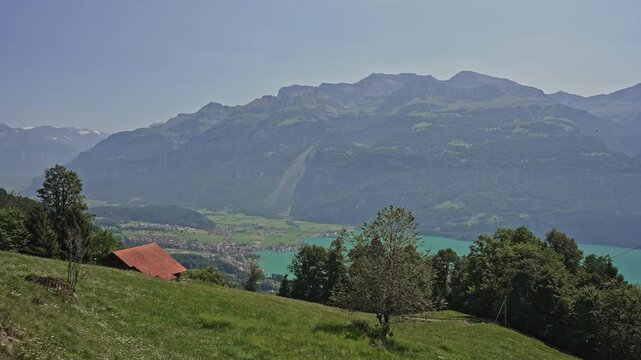 Lake Brienz View with Alpine House &ndash; Brienzer Rothorn, Switzerland 2025,Filmed on 29 August 2025