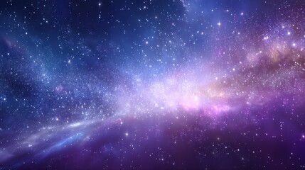 Naklejka premium Vast Colorful Galaxy with Stars and Cosmic Elements in Space