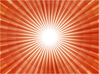 Red Burst Light Rays Abstract Background Illustration