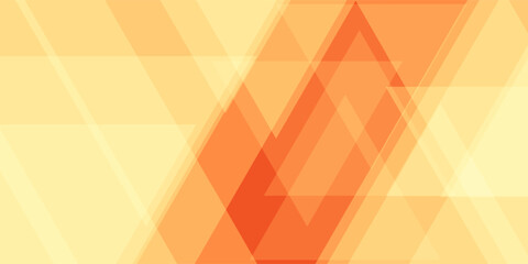 Abstract geometric white and orange color background.