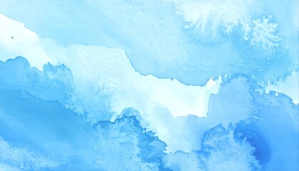 Fototapeta premium Abstract Blue Watercolor Background Texture Design.