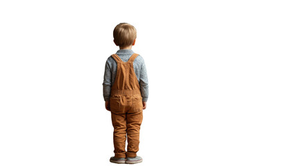 One young person in jeans is standing with their back to the camera, expressing childhood joy
