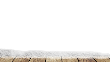 Naklejka na ściany i meble a winter Christmas background with snow on the wood. Naklejka na ściany i meble a winter Christmas background with snow on the wood.