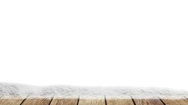 a winter Christmas background with snow on the wood.