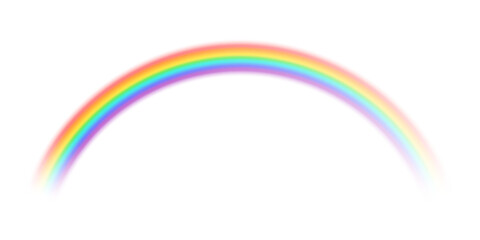 Rainbow arch with transparent effect. Vector