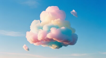 Obraz premium Whimsical Cloudscape A Pastel Dream