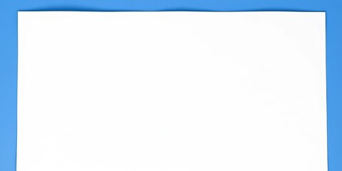 Obraz premium Clean white square sheet of paper, ready for writing or drawing, white, geometric