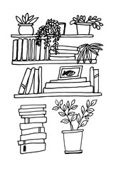 Book tracker coloring page. Perfect for book lovers, bookworms, planners