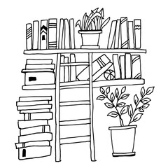 Book tracker coloring page. Perfect for book lovers, bookworms, planners