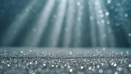 Sunlight filters through blue water, beams piercing the depths and sparkling on a glittering seabed. Concept Underwater Photography, Blue Water Sunbeams, Glittering Seabed, Ocean Depth Lighting