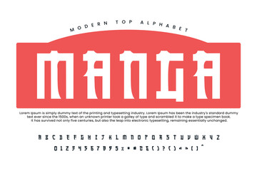 Asian calligraphy style font vector typeface alphabet typeset © Nurul