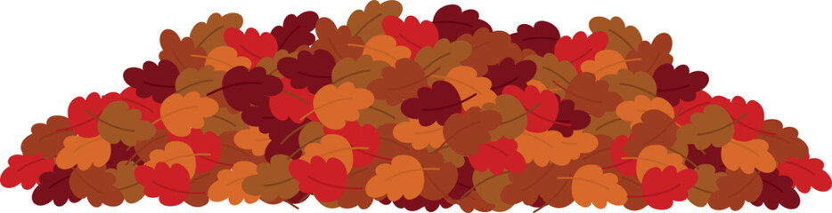 Autumn Oak Leaves Vector Clip Art, Fall Pile, Borders, and Wreaths