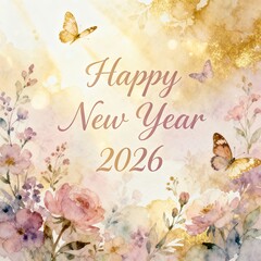 Obraz premium Happy New Year 2026