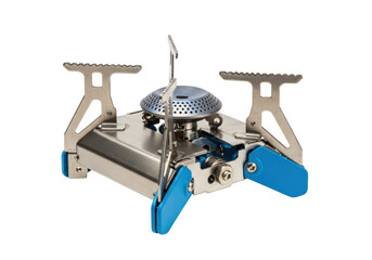 Isolated camp stove appliance for outdoor cooking needs portable cooking equipment