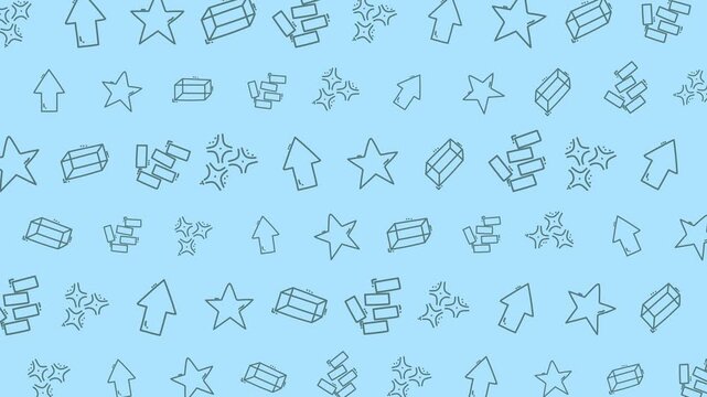 pattern icons doodle simple background seamless