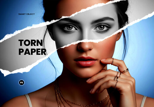 Torn Paper Photo Effect