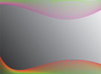 Abstract Gradient Wave Line Background Design