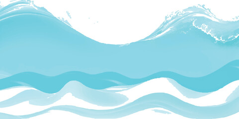 Abstract blue wave illustration flowing water background perfect for summer themes and ocean-related designs