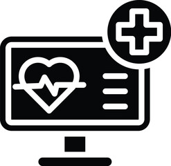 Fototapeta premium heart monitoring in bold style