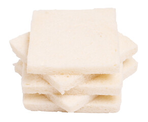 Bread slices with crusts removed