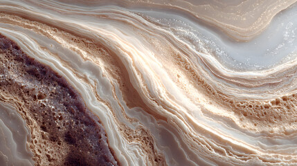 Obraz premium Detailed Surface of Unique Beige Marble with Stunning Patterns and Textures for Elegant Designs