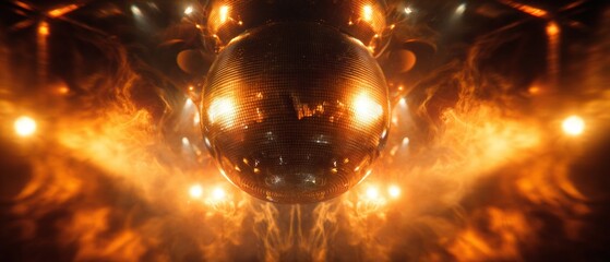 Obraz premium Enchanted night at the disco: a halloween fantasy of lights. Pro