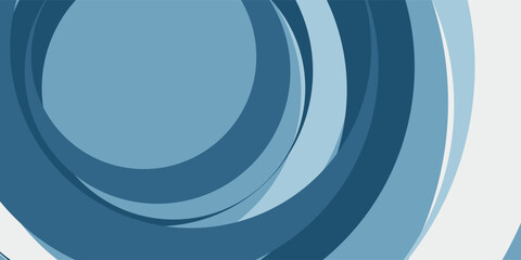 Paper layer circle blue abstract background. Curves and lines use for banner, cover, poster, wallpaper, design with space for text.
