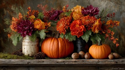 Harvest harmony: capturing the essence of fall in a single frame