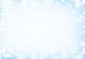 Festive Christmas  background with snowflakes
