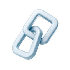 Modern 3D chain link rendering for website connection, security or teamwork concepts, perfect for illustrating digital relationships and network technology ideas