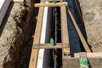 住宅建設素材　型枠工事