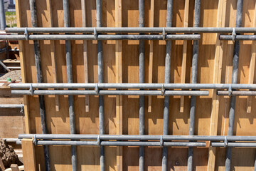 住宅建設素材　型枠工事