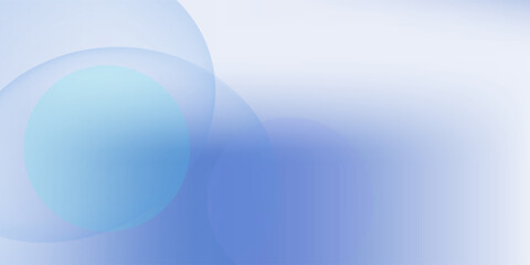 Shiny blue abstract background with 3D spheres and curved shapes