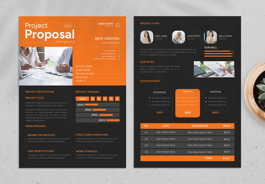 Professional Corporate Proposal Document Template Design