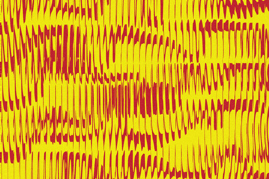 Vibrant abstract yellow and red vertical stripes textured pattern background graphic design