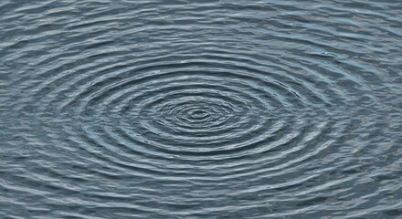 Fototapeta premium Surface of water displaying concentric ripples Reflective textured water with circular wave patterns
