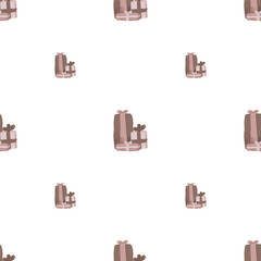 Winter Gift Boxes Seamless Pattern