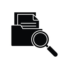 Search File Vector Icon which can easily modify or edit