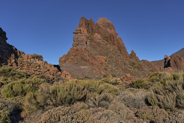 Fototapeta premium Volcanic formations at Roques de García