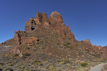Fototapeta premium Volcanic ridge at Roques de García