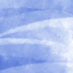 ブルーの水彩絵の具でにじませたような背景イラスト