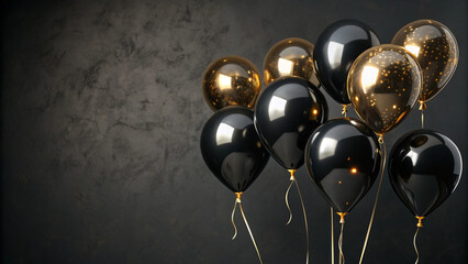 gold and silver balloons 