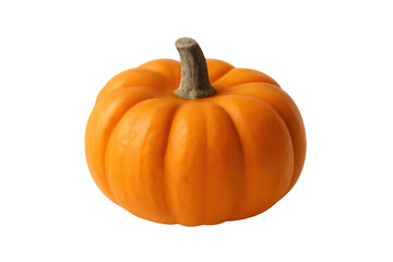Obraz premium Orange pumpkin showcasing classic autumn harvest, halloween, and thanksgiving season concepts on transparent background
